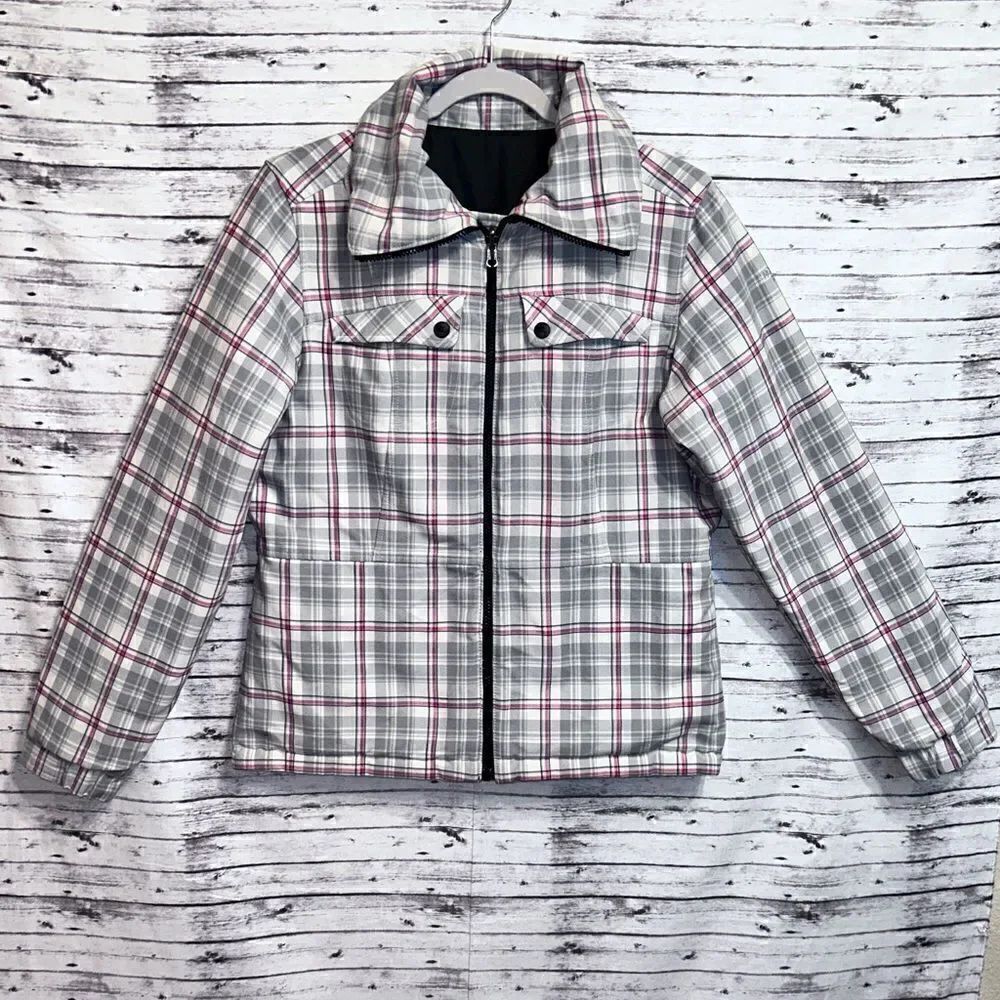 The North Face Reversible Plaid Puffer Jacket